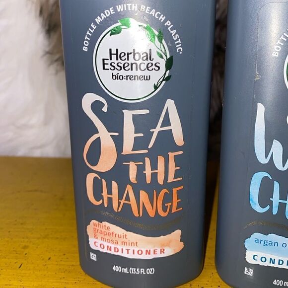 2 Count Herbal Essences Bio Renew 13.5Oz Argan Oil/grapefruit & Mint Conditioner - Picture 2 of 3